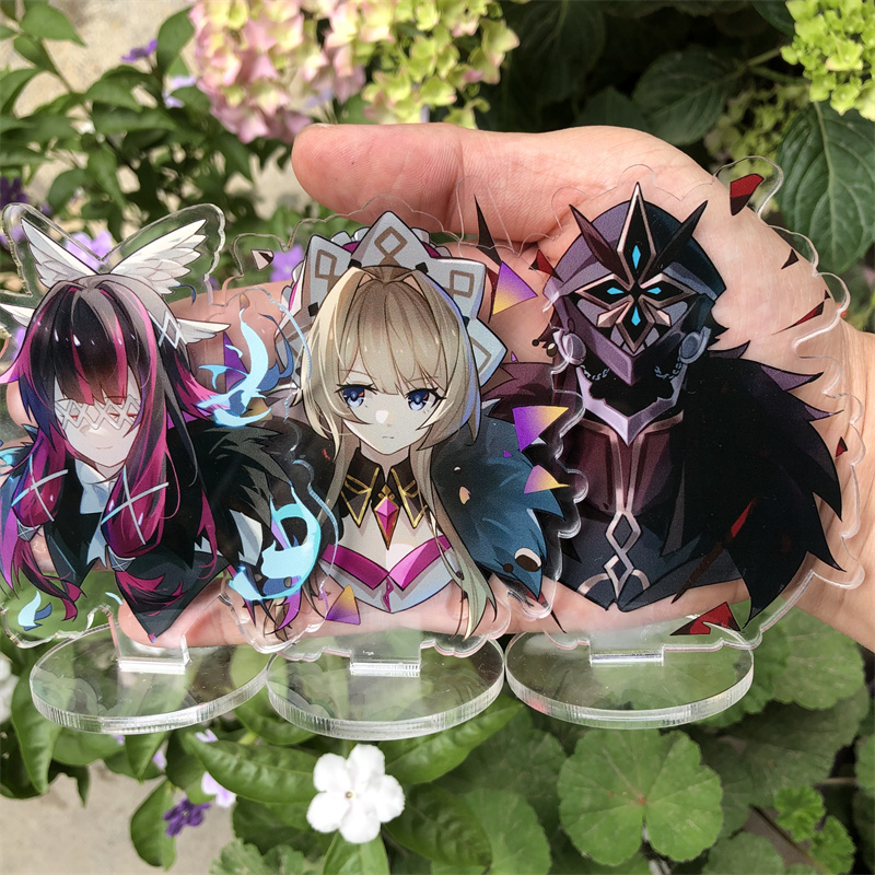 【Popular choice】 Game Impact Fatui Capitano The Captain Columbina Cosplay Keychain Figure Badge Acce