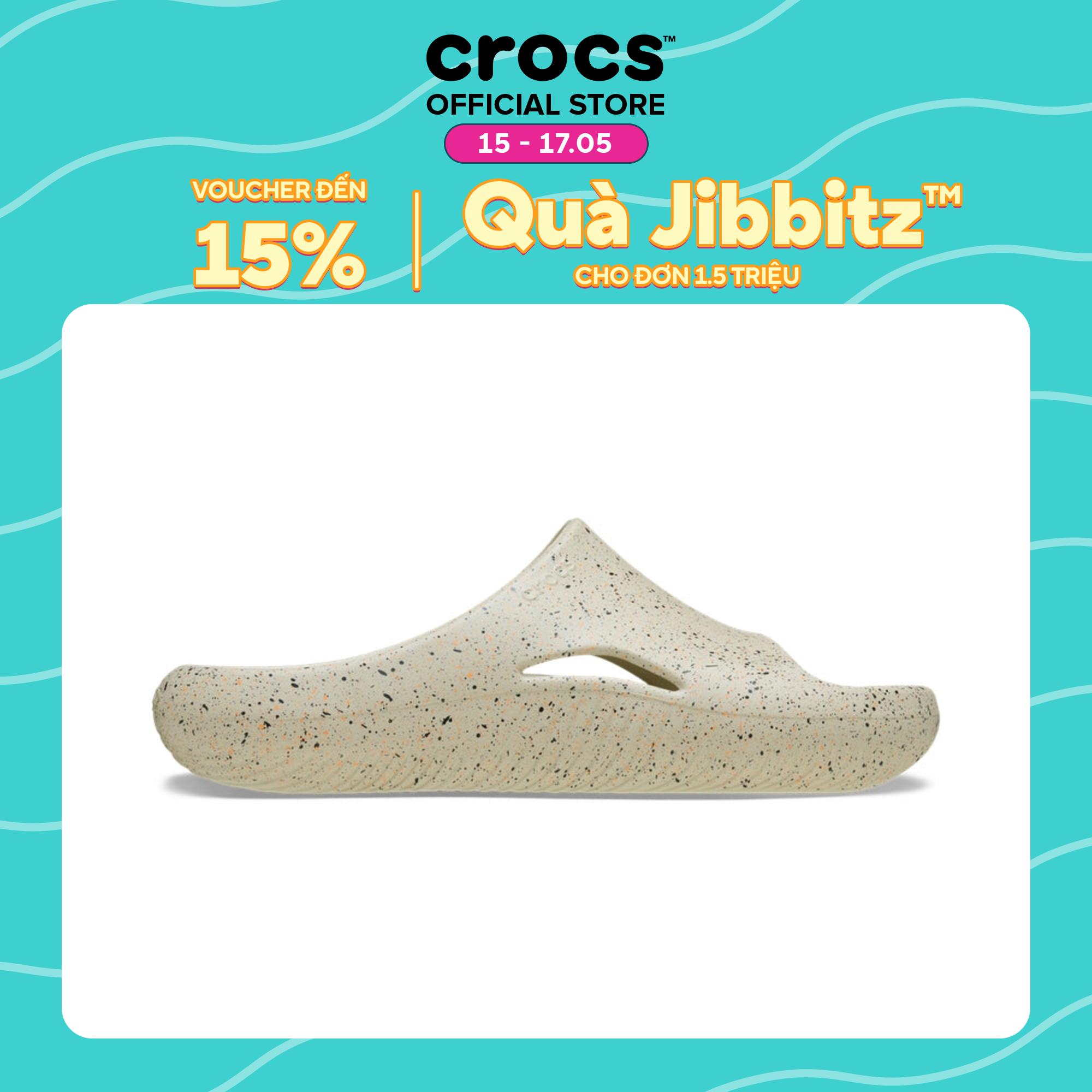 Dép Quai Ngang Unisex Crocs Mellow Recovery Speckle - Sandstone - 211601-0LH