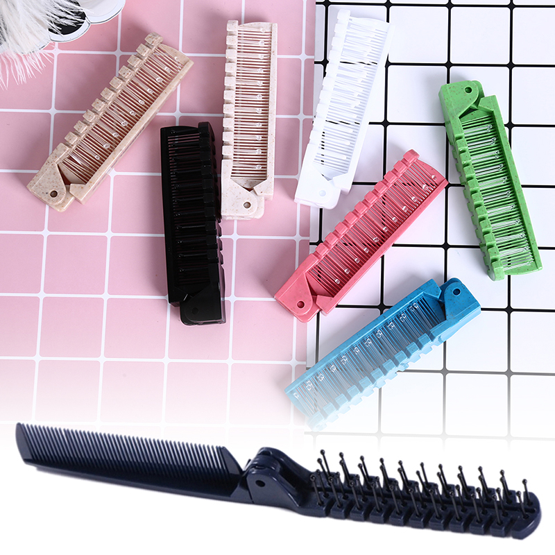 Lược chải tóc du lịch tiện dụng lược chải tóc mát xa gấp gọn Lược ghế chống stati