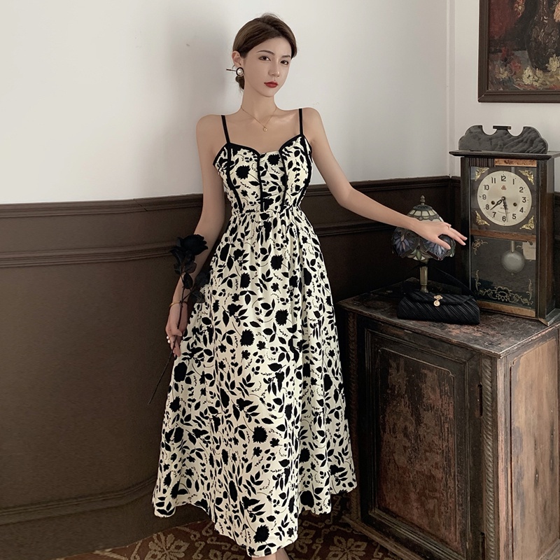Sexy đầm dài đầm dài đầm bigsize nữ váy đi biển đầm nữ đầm trễ vai đầm hở lưng đầm cổ yếm váy tay bồng váy hoa nhí vintage đầm đi tiệc đầm dự tiệc sang trọng váy nữ xinh