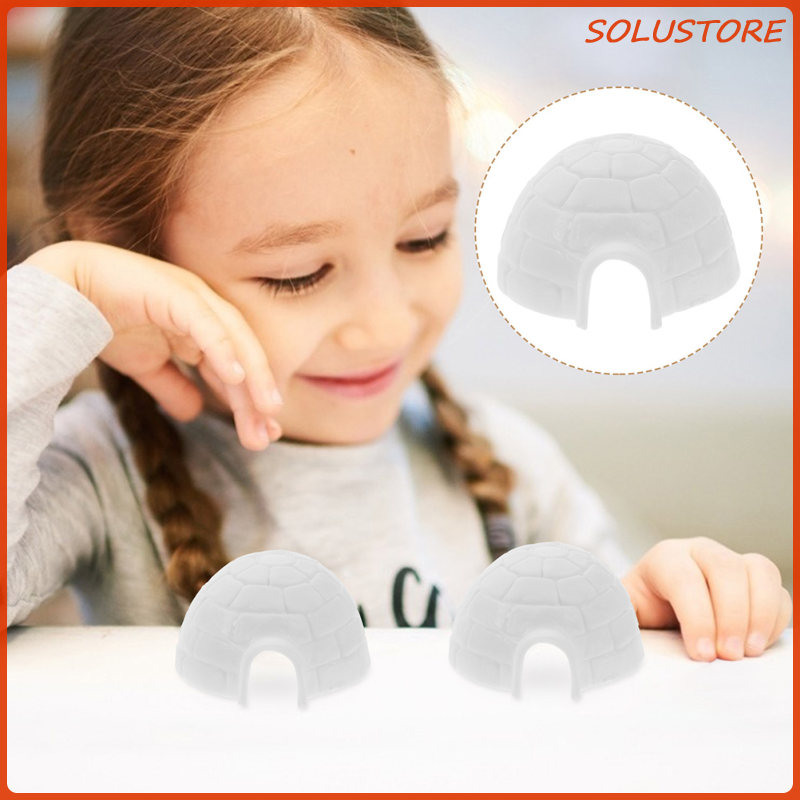 10 Pcs Igloo Model Tiny Toy Photo Ornament Animal Polar Animals Figurine Creative