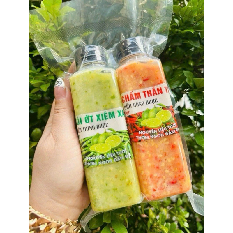  MUỐI CHẤM HẢI SẢN CHAI DÀI 700g 2 chai 