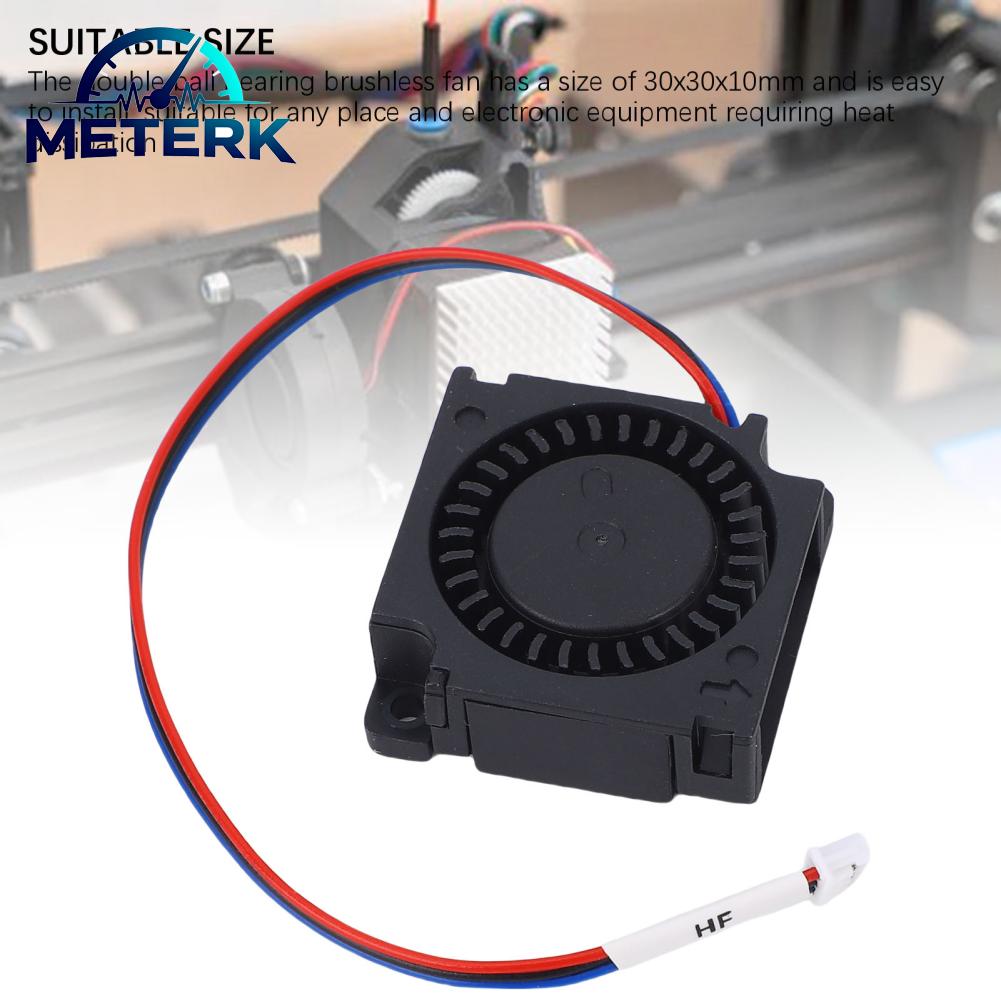 Meterk Hotend Cooling Fan 2Pcs High Heat Dissipation Efficiency 15000RPM PH1.25-3P Port Double Ball Bearing Brushless Fan for Motherboard ราคา 446 บาท*ส่งฟรี