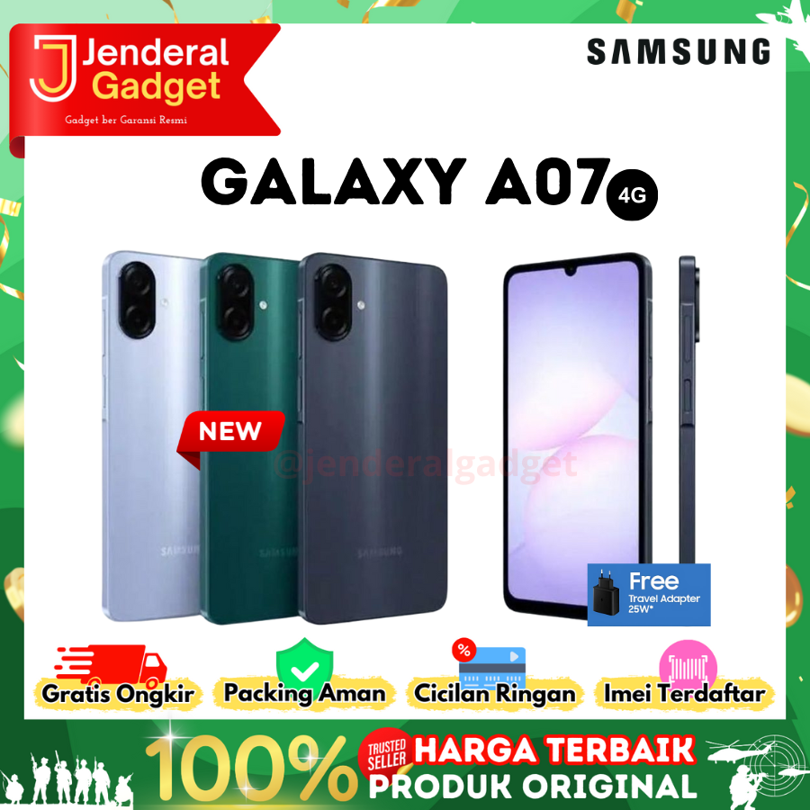 Samsung Galaxy A07 4/64GB Garansi Resmi Giá 1,399,000 Đồng*Miễn phí vận chuyển
