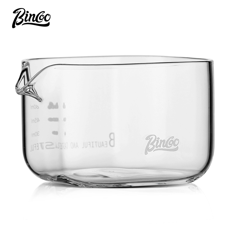 BINCOO Espresso Cup Glass Coffee Ounce Cup with Scale Measuring Cup Milk Cup Milk Jug Coffee Cup 80ML/150ML ราคา 151 บาท*ส่งฟรี
