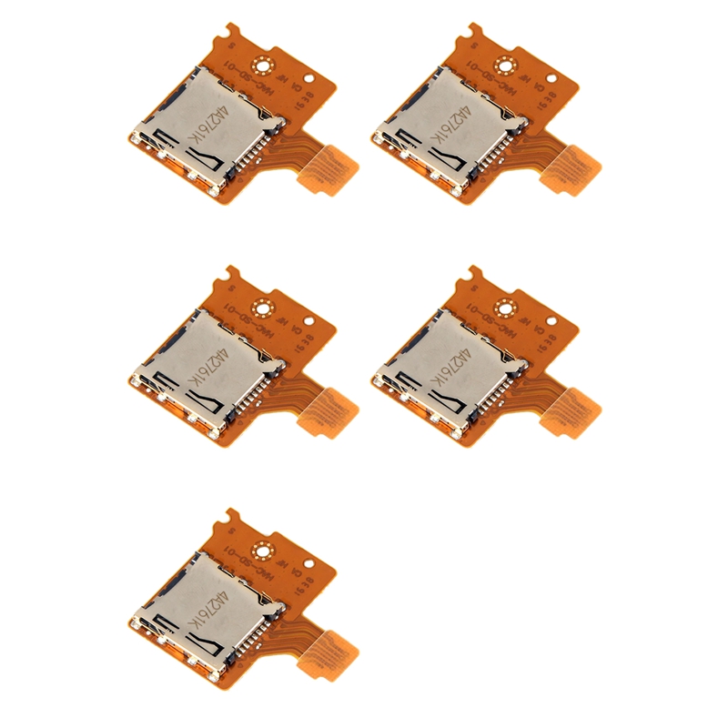 【Latest model】5X for Micro-SD Card Slot Board Switch NS TF SD Card Slot Socket Board Replacement Switch