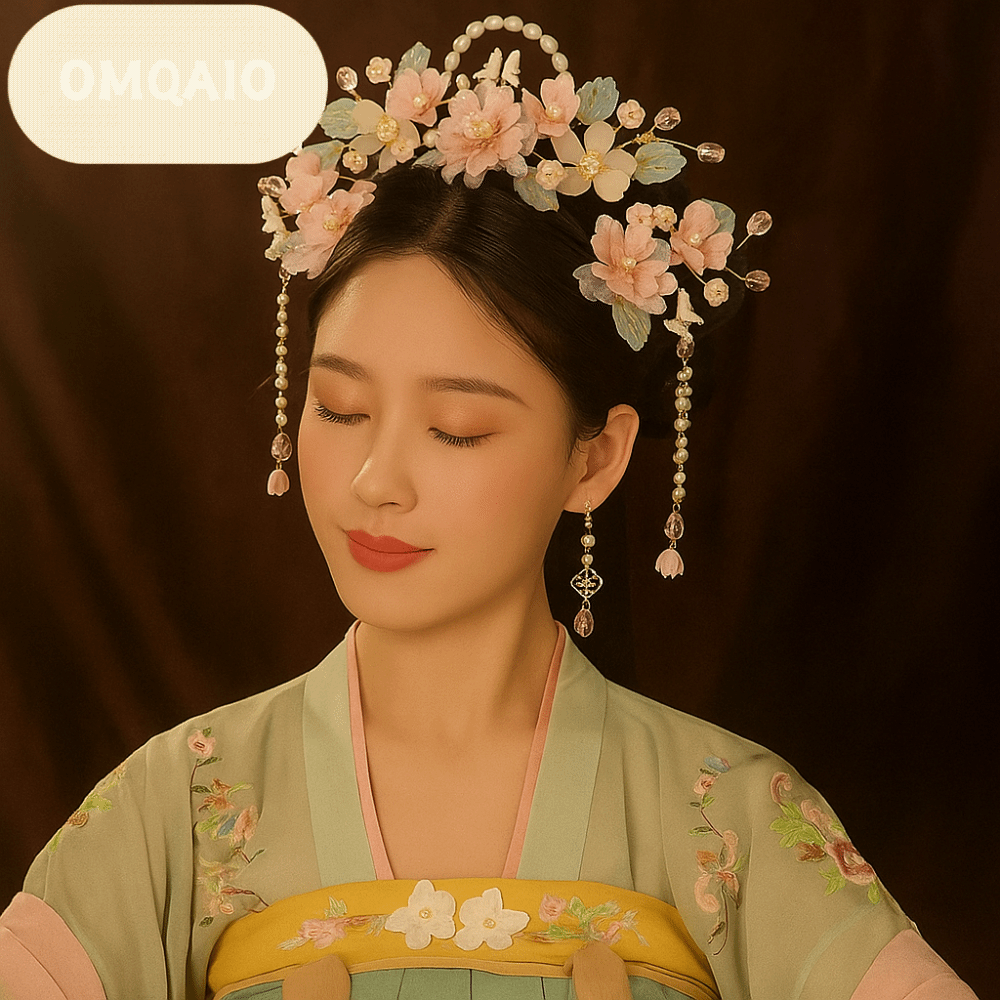 OMQAIO แบบโบราณ ชุดกิ๊บสไตล์จีน ไข่มุก พู่ หวีดอกไม้ ย้อนยุค ต่างหู ไม้ติดผมฮั่นฟู ผู้หญิง ราคา 138 บาท*ส่งฟรี