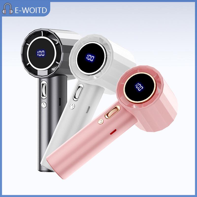 MIZ พัดลมขนตาไฟฟ้าแบบพกพาขนาดเล็ก1800มิลลิแอมป์ต่อชั่วโมง USB พร้อมจอแสดงผลดิจิตอลกลางแจ้งการเดินทางแคมป์ปิ้งในฤดูร้อน ราคา 112 บาท*ส่งฟรี