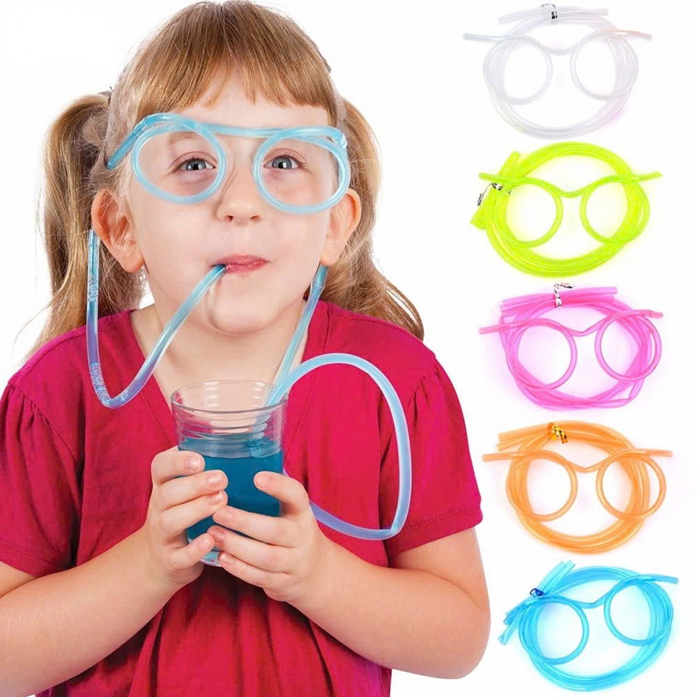 Ống Hút Mắt Kính Uống Nước Dẻo độc đáo Ngộ Nghĩnh nhìn rất vui
