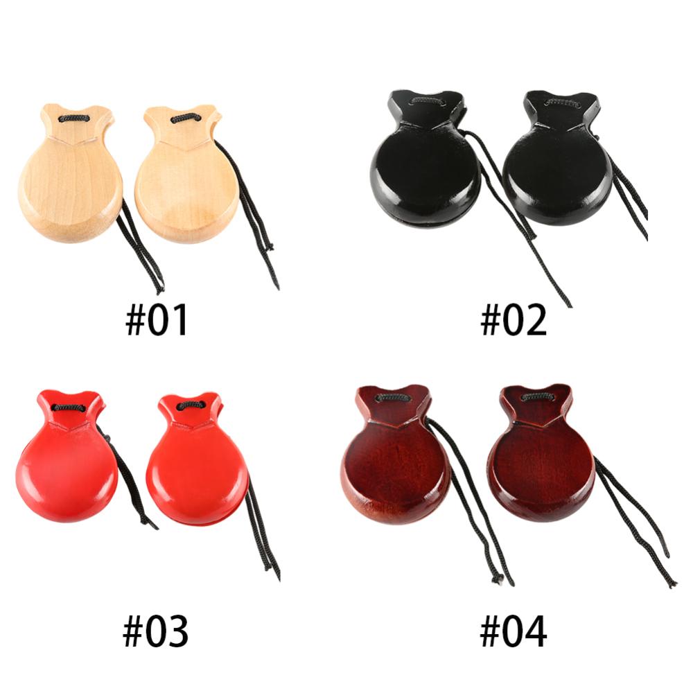 [Cheerfulhigh] Tây Ban Nha castanets truyền thống Flamenco castanets Ergonomic Bộ gõ orff nhạc cụ cho món quà lưu niệm Tây Ban Nha