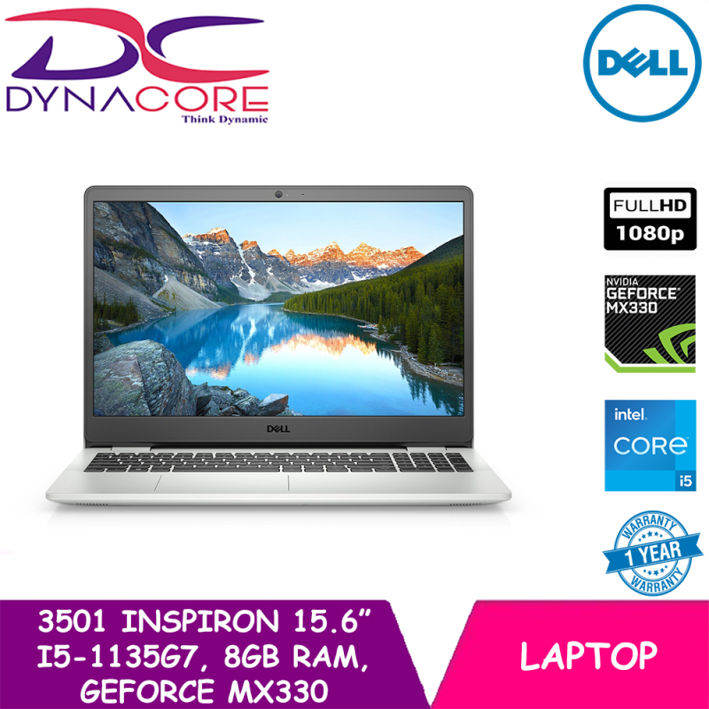 DYNACORE - DELL 3501 INSPIRON 15 (i5-1135G7 | 8GB RAM | 512GB M.2 NVMe PCIe SSD | NVIDIA GEFORCE MX330-2GB | 15.6 FHD WIN10-Home) 1YEAR ON-SITE WARRANTY