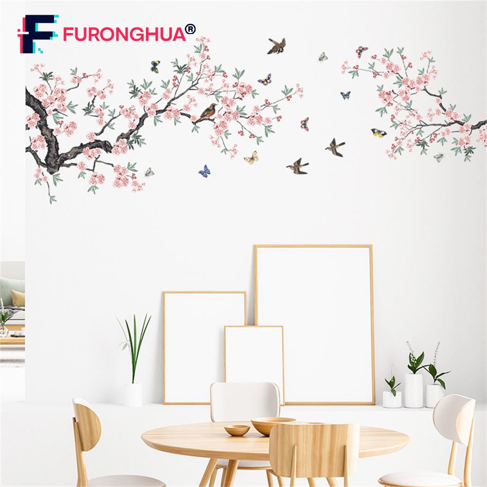 Wall Sticker Bird On Branch Living Room Self-adhesive Sofa Background Decoration ราคา 195 บาท*ส่งฟรี