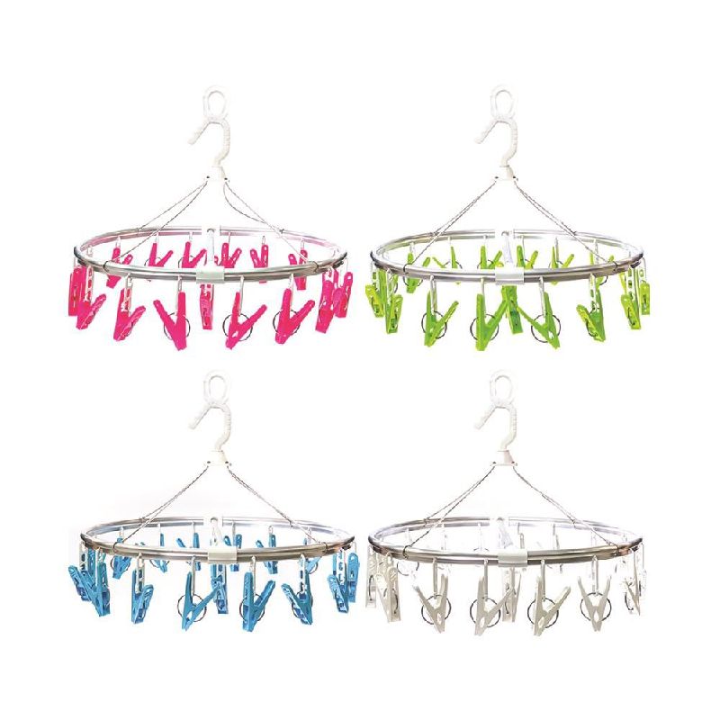 HOMEMART ห่วงอลูมิเนียมกลม กิ๊บ 20 ตัว (คละสี) ราคา 240 บาท*ส่งฟรี
