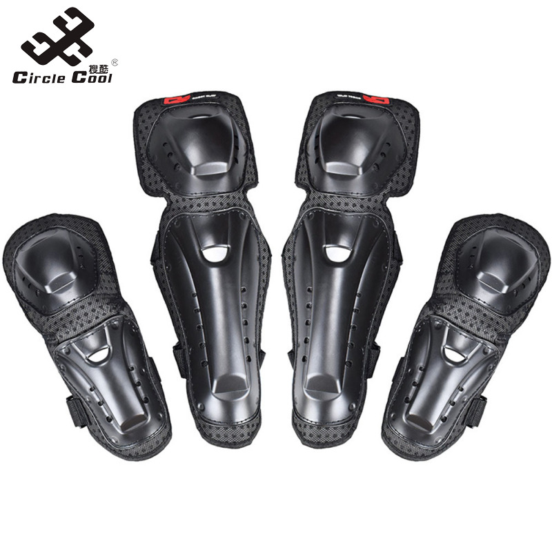 Babylove store IN stock 4Pcs Set Motorcycle MTB Bicycle Knee Protector