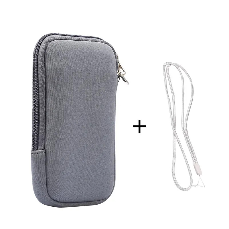 Universal 4.7-7.2 Mini Portable Phone Bag Pouch for IPhone Samsung Huawei Xiaomi Shockproof Phone Case Cover W/ Shoulder Strap