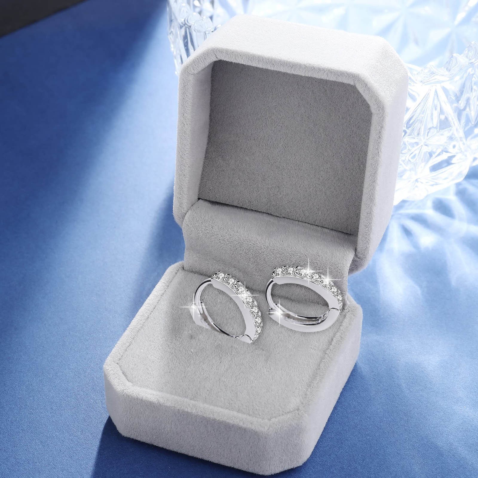 Vòng tai kim cương giả nhẫn cho nữ phụ nữ tai kim cương giả Khuyên tai bông tai mỏng dangle thanh lịch tai kim cương giả nhẫn bông tai cưới cho phụ nữ tối Bông tai