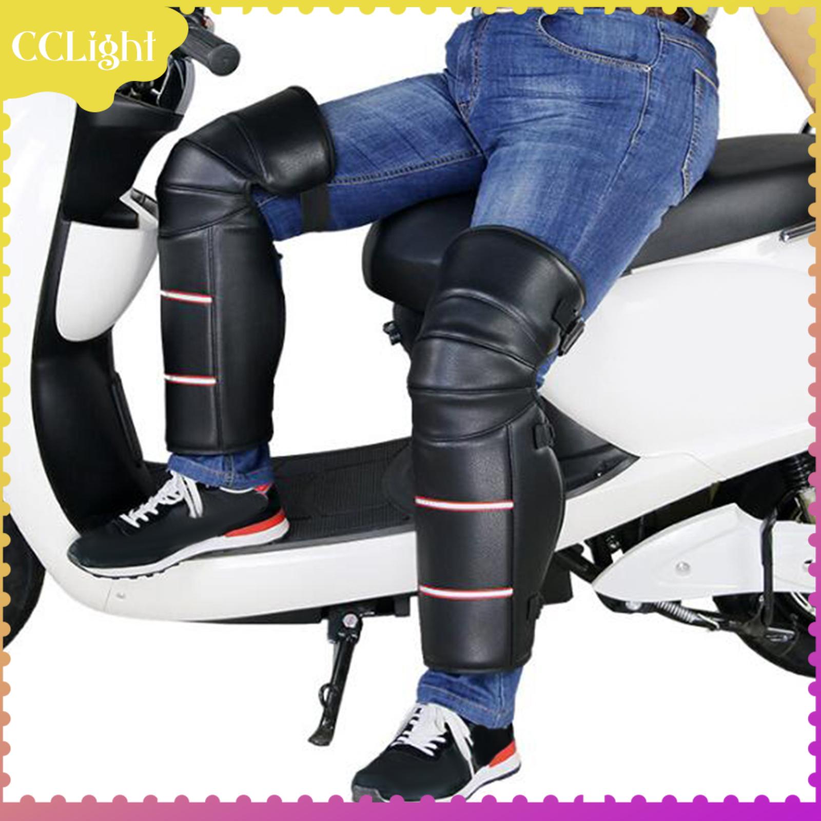 CCLight Winter Motorcycle Knee Pads Leggings Covers Comfortable Rainproof Plush Lining Reflective for Camping Accessories Versatile