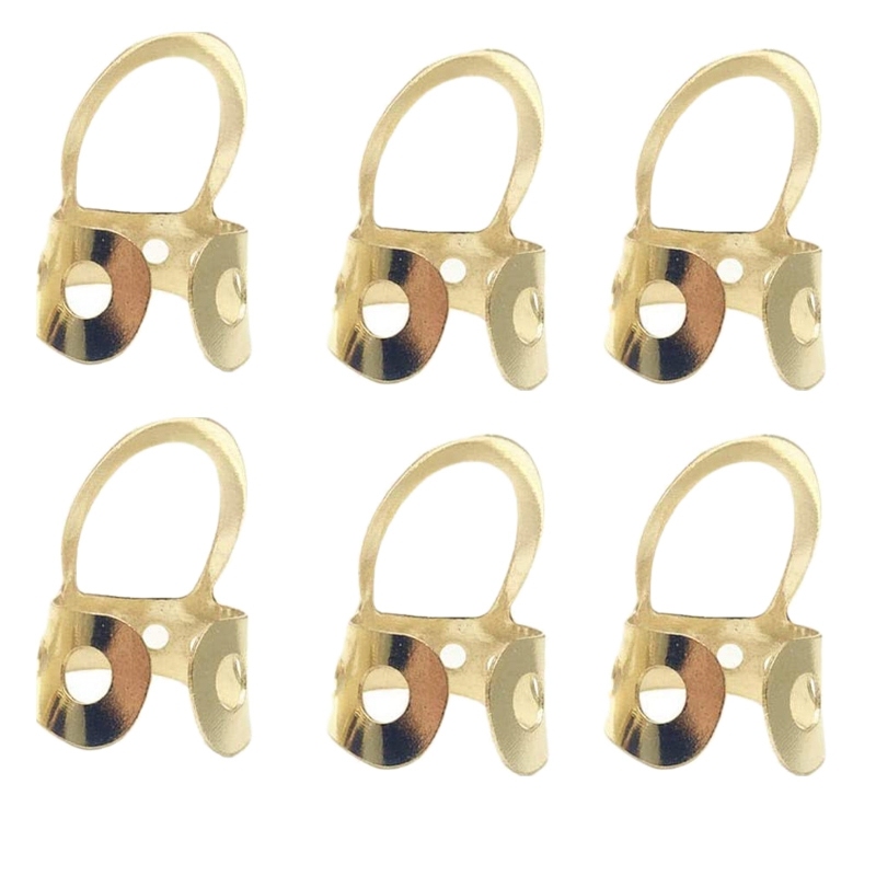 6Pcs Stainless Steel Finger Picks Guitar Picks Adjustable Large Medium or Small Size for Acoustic Guitar Banjo Ukulele Malaysia