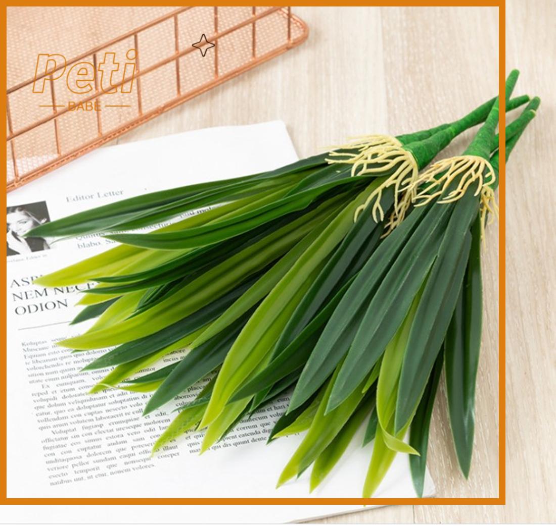 PETIBABE Lá lan dài Mủ cao su Lá phormium Lá phong lan Lá lan nhân tạo Nhà và vườn Nhân tạo