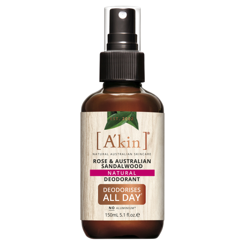 Buy Akin Rose & Australian Sandalwood Natural Spray Deodorant 150ml Singapore