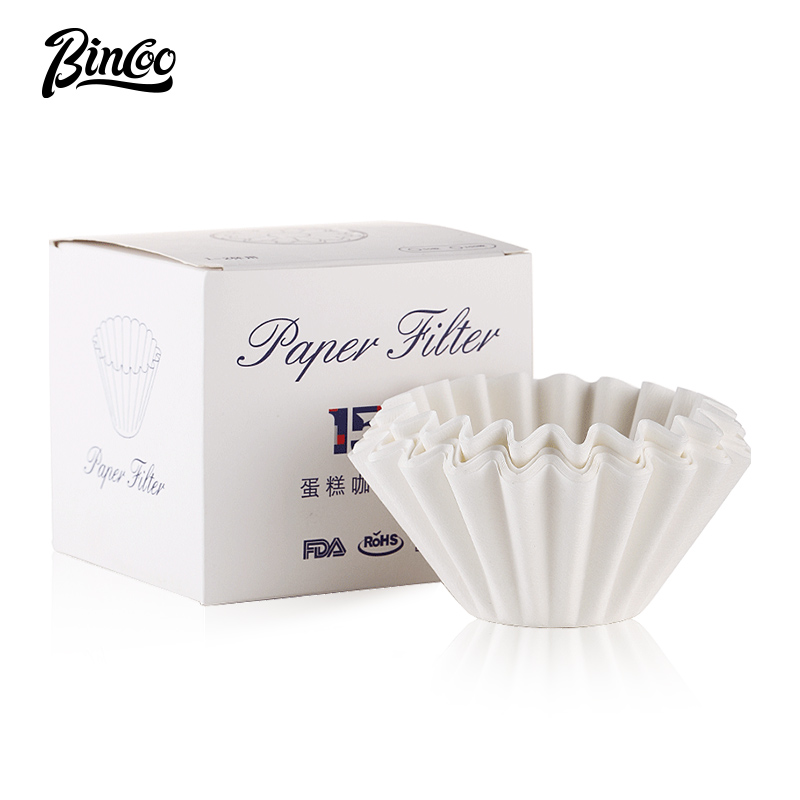 Bincoo Coffee Filter Paper Round Coffee Filter Paper Coffee Machine Handle Round Powder Bowl Filter Paper Universal V01 V02 Coffee Filter Paper Bowl Filter Paper ราคา 89 บาท*ส่งฟรี