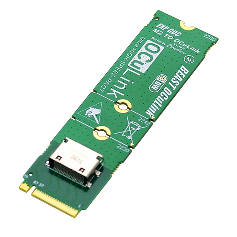 NVME M.2 M Key to OCuLink Adapter for OCULINK GPU Dock Mini PC Laptop to External Graphic Card High 