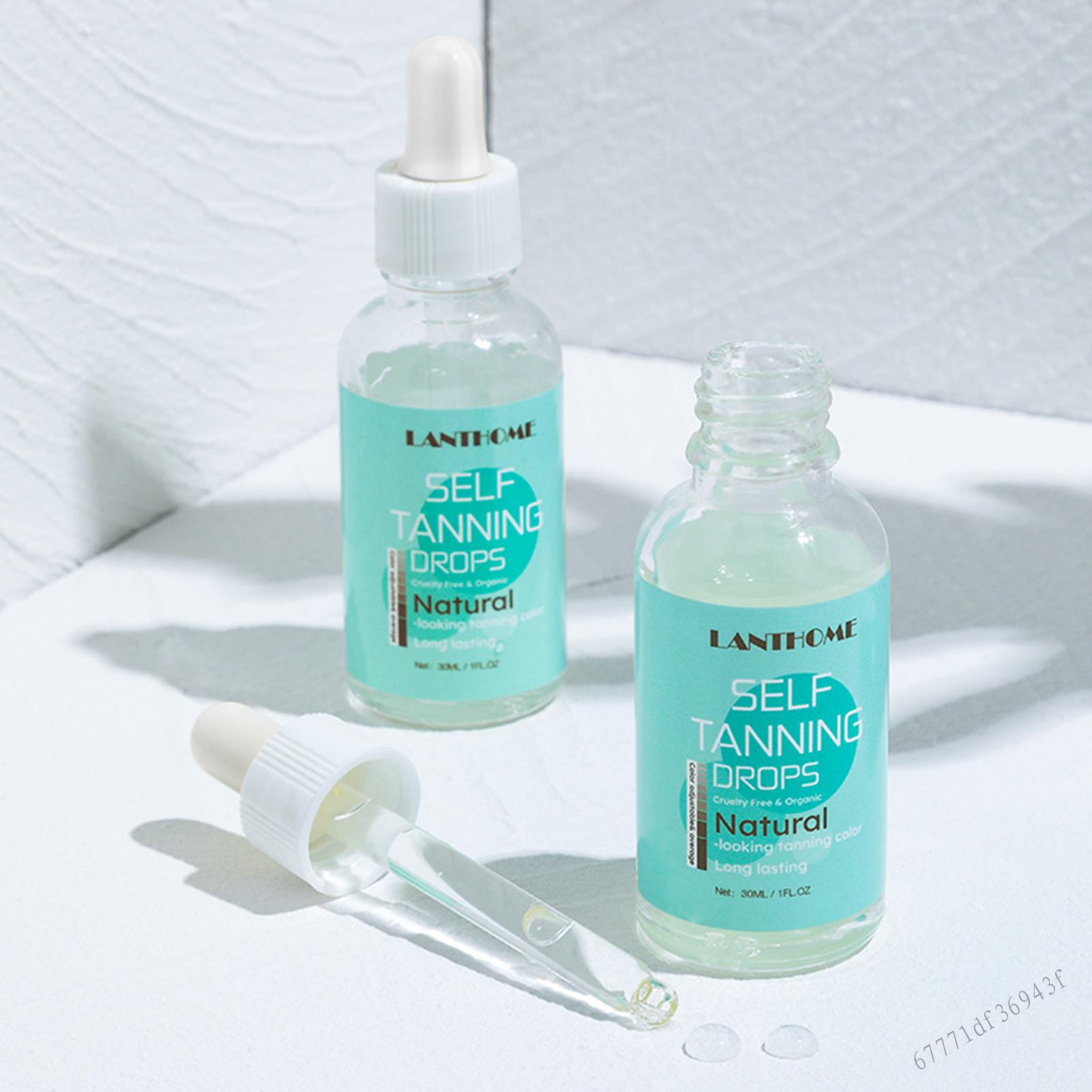 Self Tanner Drops for Face Tanner No Fake Tan Smell and Streak-Free For a Lighter Sun-Kissed Glow HWYI-VN