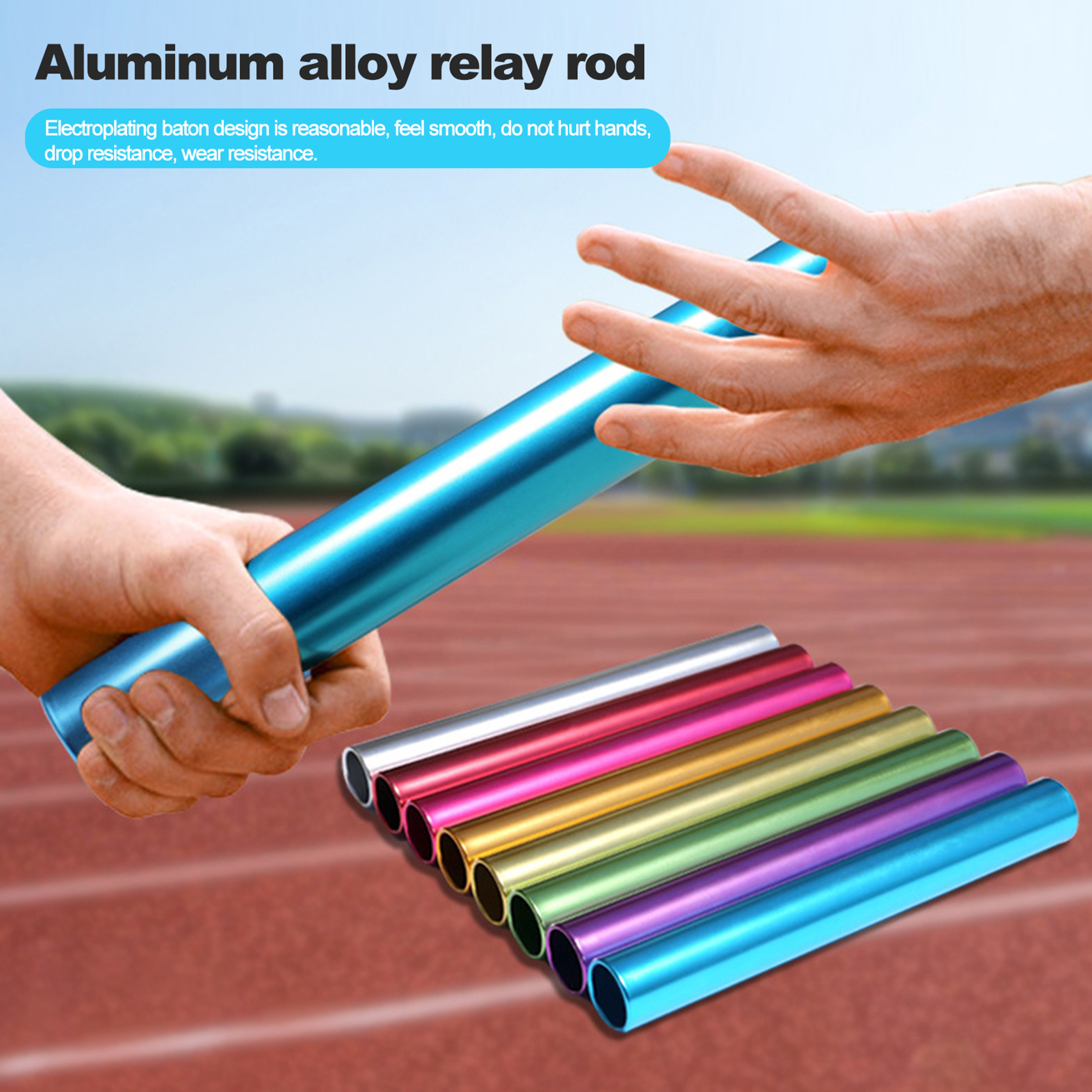 Ralapu Safe Batons High Strength Aluminum Alloy Relay Batons for Team