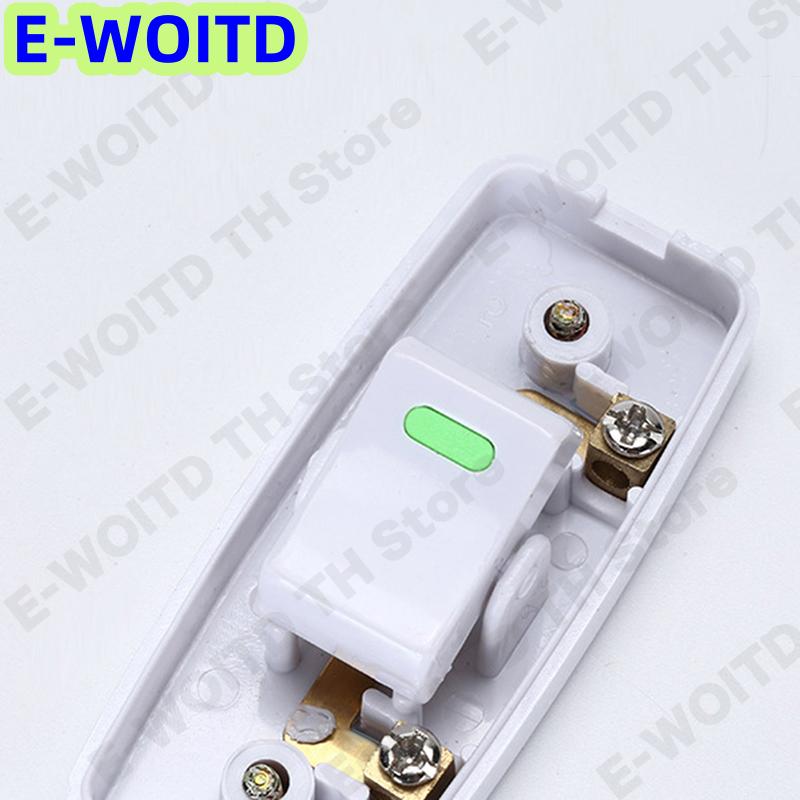 Light Switch For Home Classic White Inline ON OFF Table Lamp Desk Light Cord Cable Switches Electrical Accessories ราคา 24 บาท*ส่งฟรี