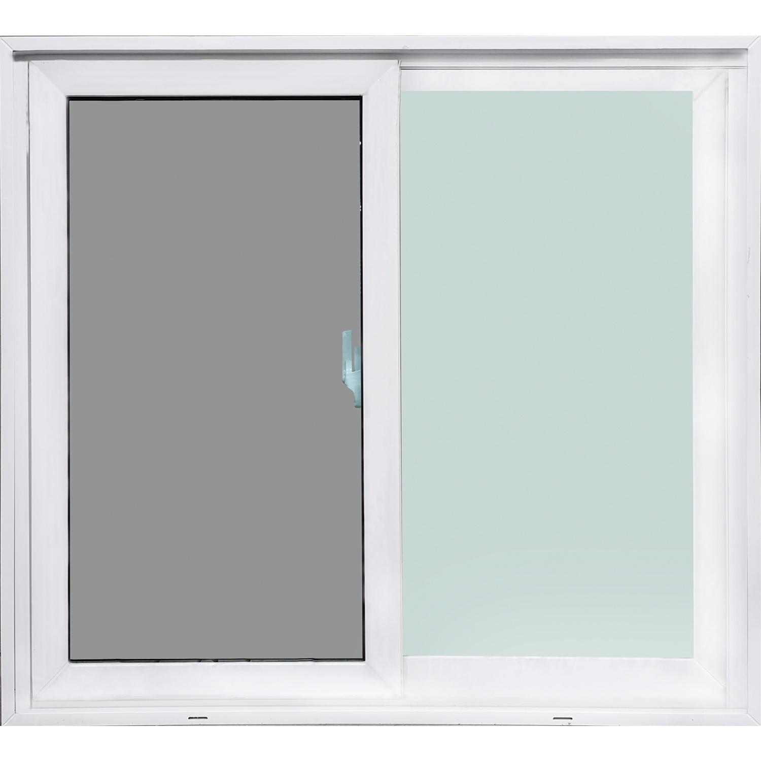 Global House WINDOW ASIA (ECO 60-100) uPVC หน้าต่างบานเลื่อน SS 120X110 ซม. สีขาว พร้อมมุ้ง รับประกันของเเท้! ราคา 3,108 บาท*ส่งฟรี