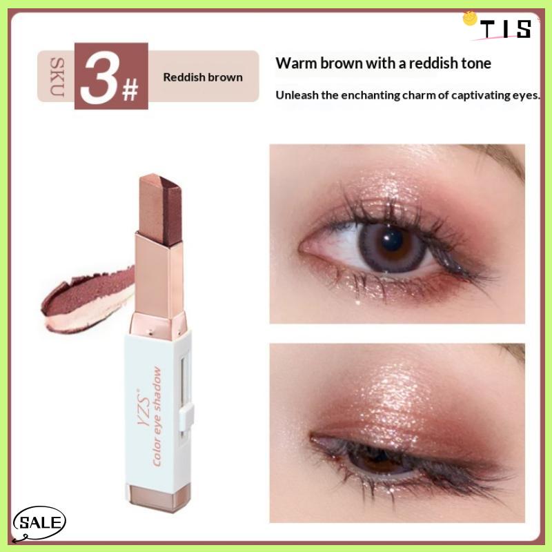 Follow Get New【TIS】 Đôi Màu Eyeshadow Stick Long Lanh Nổi Bật Bóng Dính Mắt Trang Điểm Không Thấm Nước Lâu Dài Nhanh Chóng Áp DỤNG Eyeshadow Nữ Trang Điểm Sản Phẩm - 6