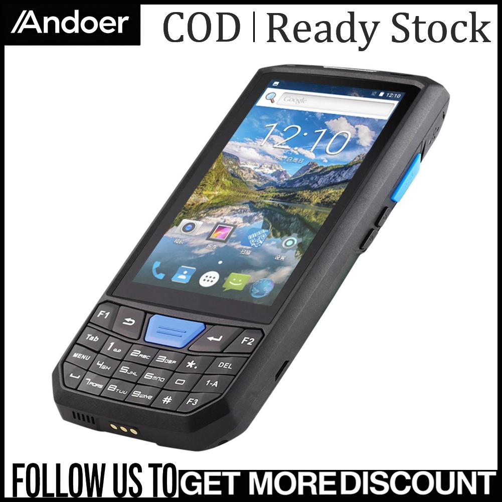 Andoer ERYUE เครื่องสแกนบาร์โค้ดแบบใช้มือถือ 1D/2DQR Data Terminal พร้อมหน้าจอสัมผัส 4.5 นิ้วสำหรับ 13.0 เหมาะสำหรับคลังสินค้า สินค้าคงคลัง วัสดุ ABS (รองรับรหัส 1D และหัวสแกน Honey-Well) ราคา 14,747 บาท*ส่งฟรี