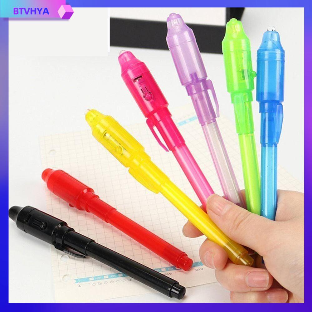BTVHYA 7pcs Dễ sử dụng Đầy màu sắc Hài Hước An toàn Bút tia UV Bút Chì ma
