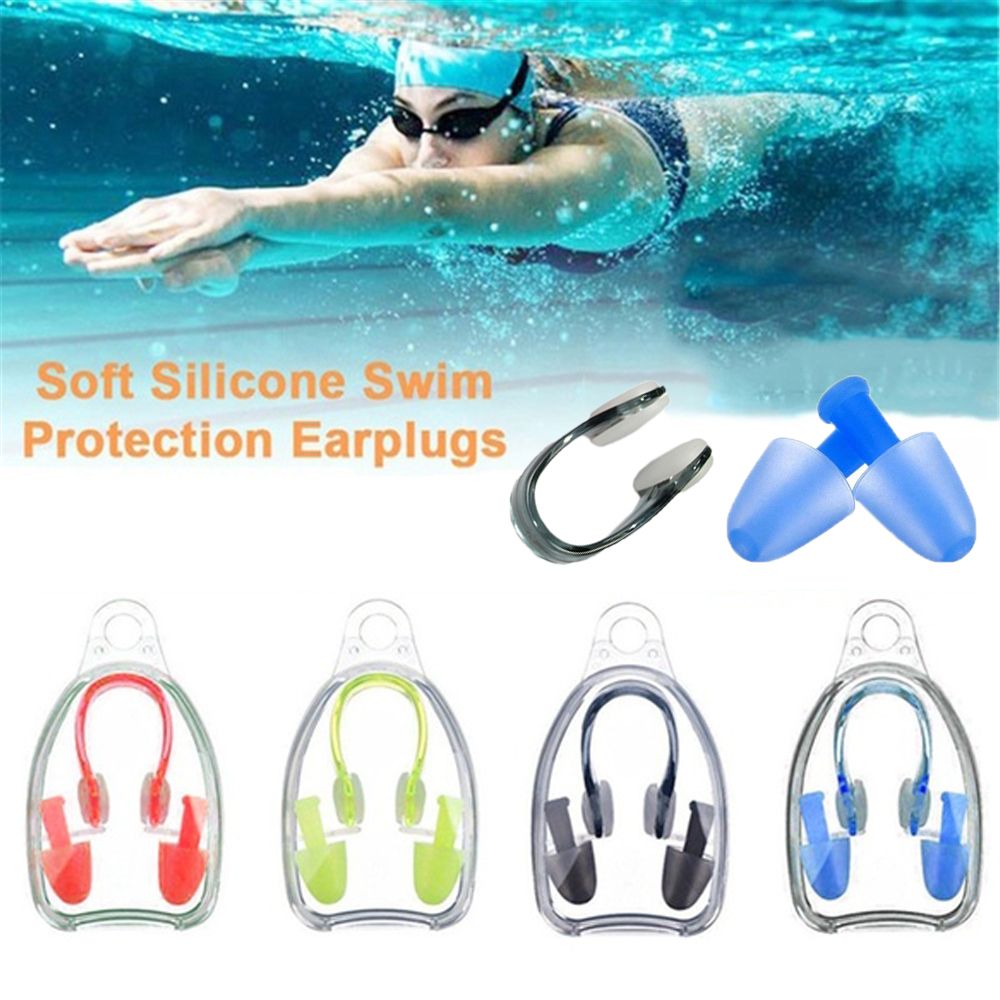N6MBRH Portable Swimming Water Sports with Box Ear Plug Plugs Gear