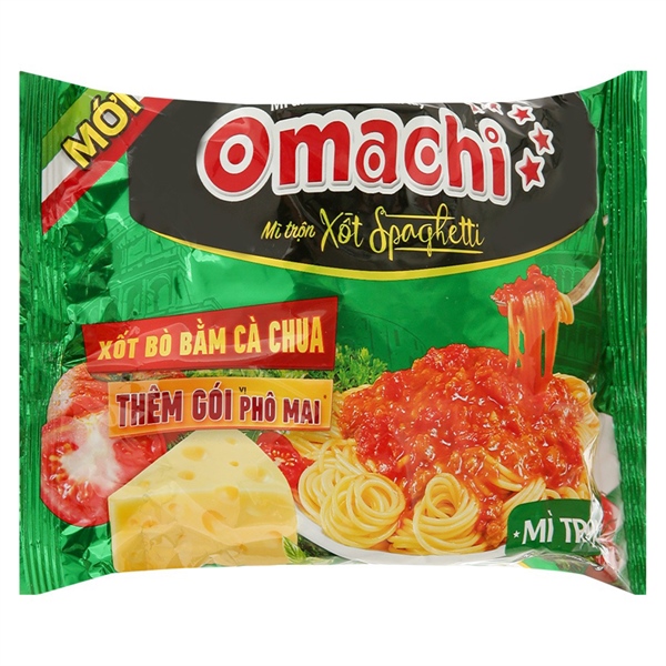 [5 GÓI] Mì trộn Omachi xốt Spaghetti gói 90g