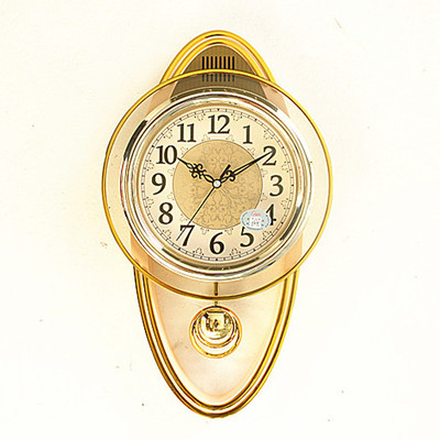 3d Swing Clock Large Pendulum Clocks Wall Luxury Vintage Shabby Chic Silent Clock Watch Mechanism Reloj De Pared Gold Wall Clock