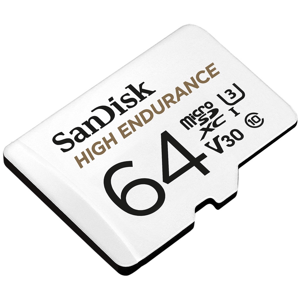 SanDisk High Endurance MicroSD 64GB 128GB SD CardVideo Monitoring UHS-I C10 V30 U3 Memory Card Dash cam CCTV