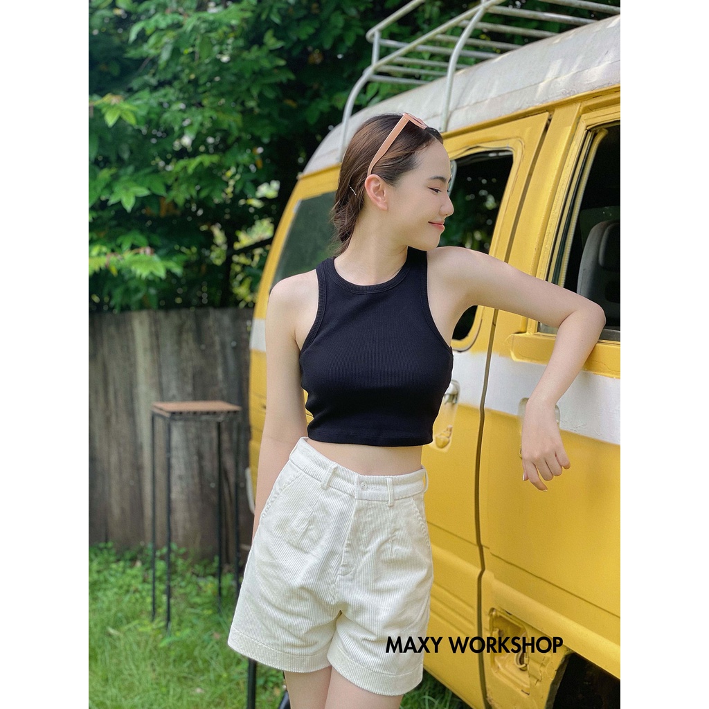 Áo croptop thun Tanktop Tee Maxy Workshop