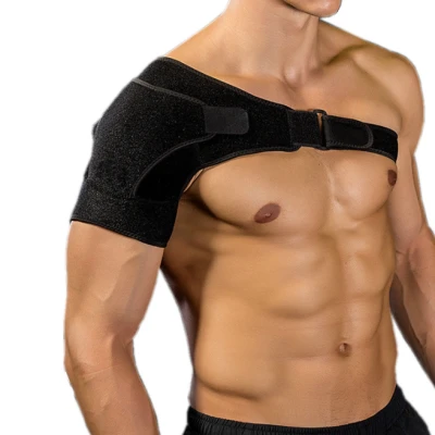 Shoulder Brace Adjustable Sports Therapy Back Shoulder Brace Shoulder Pad Wrap Support Belt Single Sports Protector