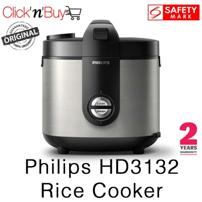 Philips HD3132 Rice Cooker. 2 Litres Capacity. Safety Mark Approved. 2 Years Warranty.