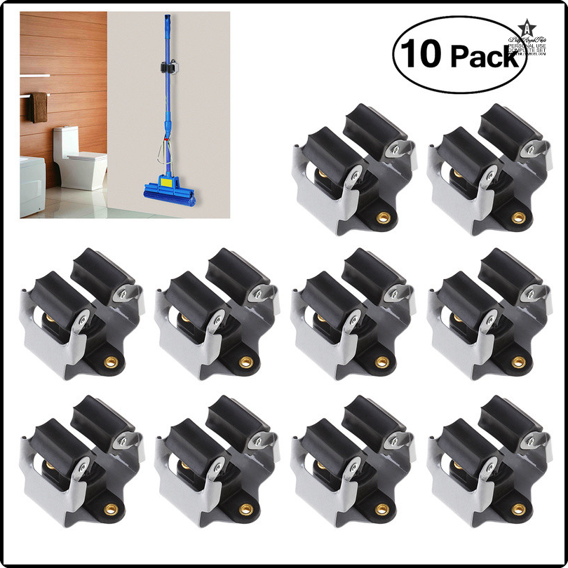 [ggai] 5/10 Pcs Stofdoek 5 Bezem Houder Bezem Bezem Hanger Opslag Rack Organizer Clips Vastklemmen Vaste Op Tuin Muur Met Schroeven ราคา  2,155 บาท*ส่งฟรี