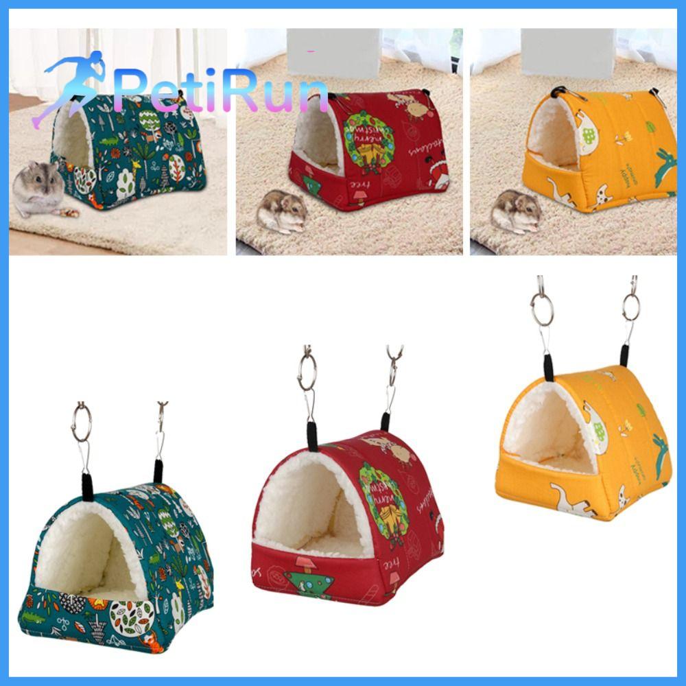 PETIRUN Mùa đông Lồng nhỏ Tổ Nhà Ổ chuột lang Thảm ấm Giường võng cho chuột Hamster Giường ngủ cho Chuột Hamster