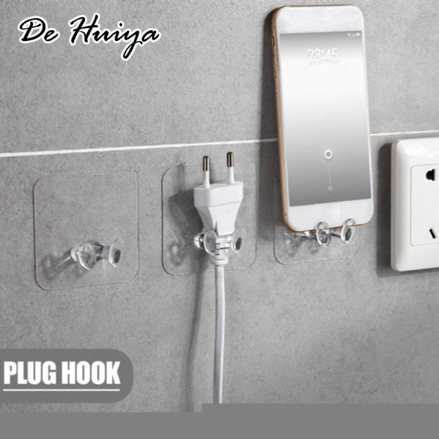 DEHUIYA ไม้แขวนผนังที่มีประโยชน์สำหรับเต้ารับไฟฟ้า ราคา 9 บาท*ส่งฟรี