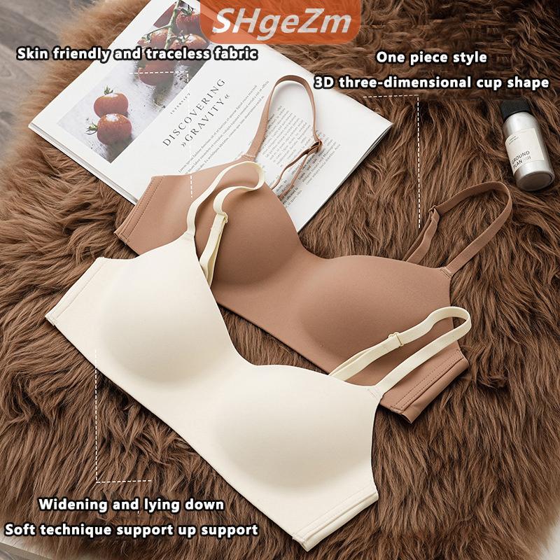 [COD] SHgeZm Một Mảnh Liền Mạch Áo Ngực Mỏng Thu Thập Đồ Lót Không Có Thép Nhẫn Áo Ngực Mềm Mại Thoải Mái Thoáng Khí Đồ Lót Sexy Của Phụ Nữ Intimates
