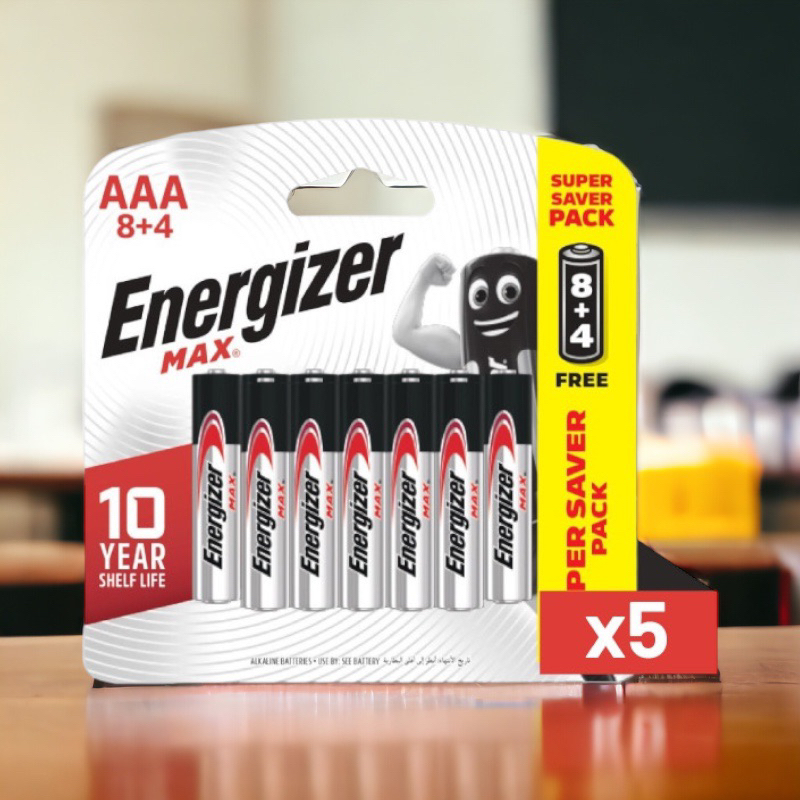 Combo 5 vĩ pin Energizer vĩ 12 viên tiết kiệm hơn