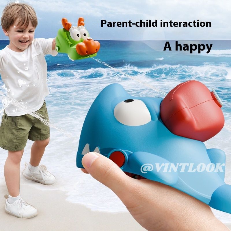 VINTLOOK Cute Shark Water Gun Toy for Kids with Fun Pirate Hat Design ราคา 101 บาท*ส่งฟรี