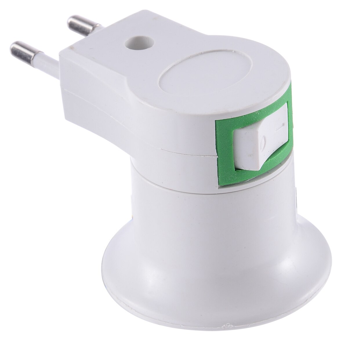 Mayitr EU Plug Lamp Bulb Base Socket Holder E27 LED Light Male Base AC Power 100V-240V  Converter ON/OFF Button Switch