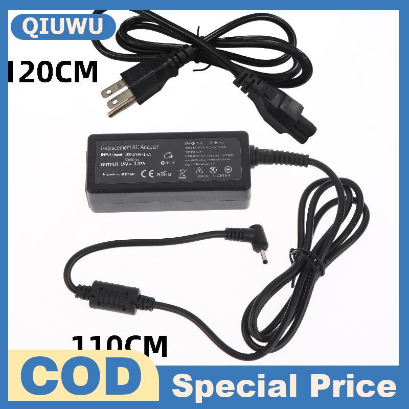 QIUWU ที่ชาร์จแล็ปท็อป19V 2.37A 45W 1ชุดสำหรับ ACER TravelMate P214 TMP214-52 P214-53 P214-54 P215-52 A314-22 A314-36P ราคา 127 บาท*ส่งฟรี