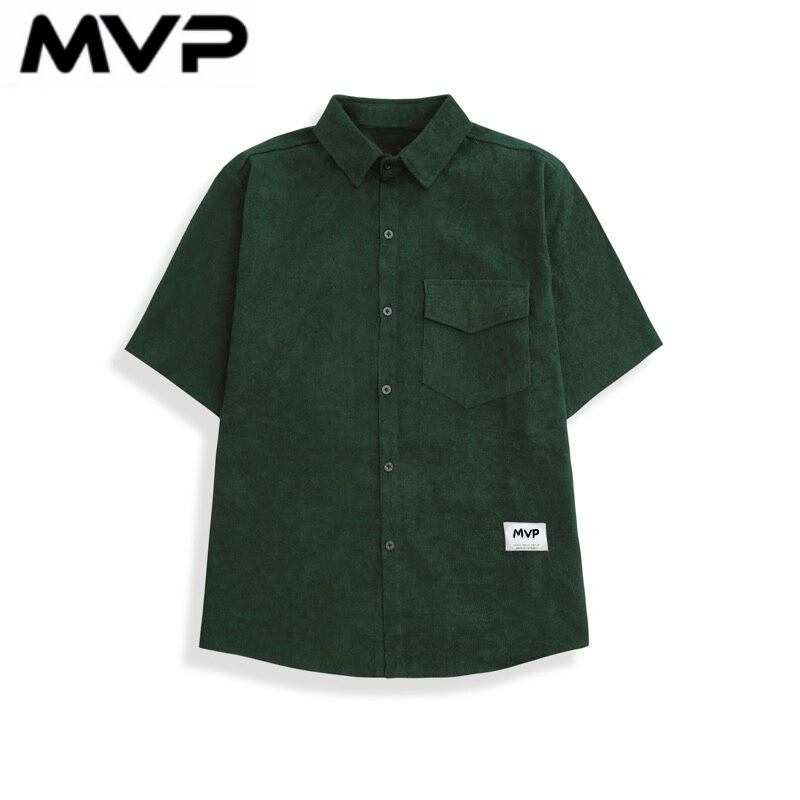 Áo sơ mi nam nữ tay ngắn nhung tăm trend kiểu dáng form rộng MVP099