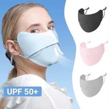 Khẩu trang chống tia UV, khẩu trang vải che gò má chống nắng UPF50+ unisex thời trang_KT2
